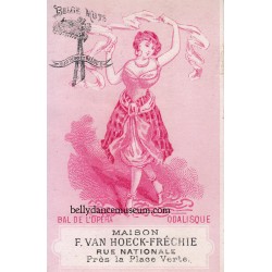 Odalisque - tradecard 1870