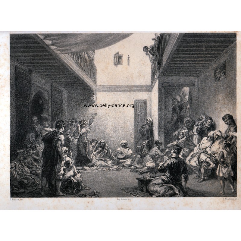 Dancer at a Jewish wedding - Eugène Delacroix